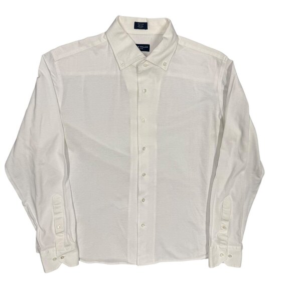 Peter Millar Collection Oxford Knit Button Down Shirt Long Sleeve White XL - Picture 1 of 7